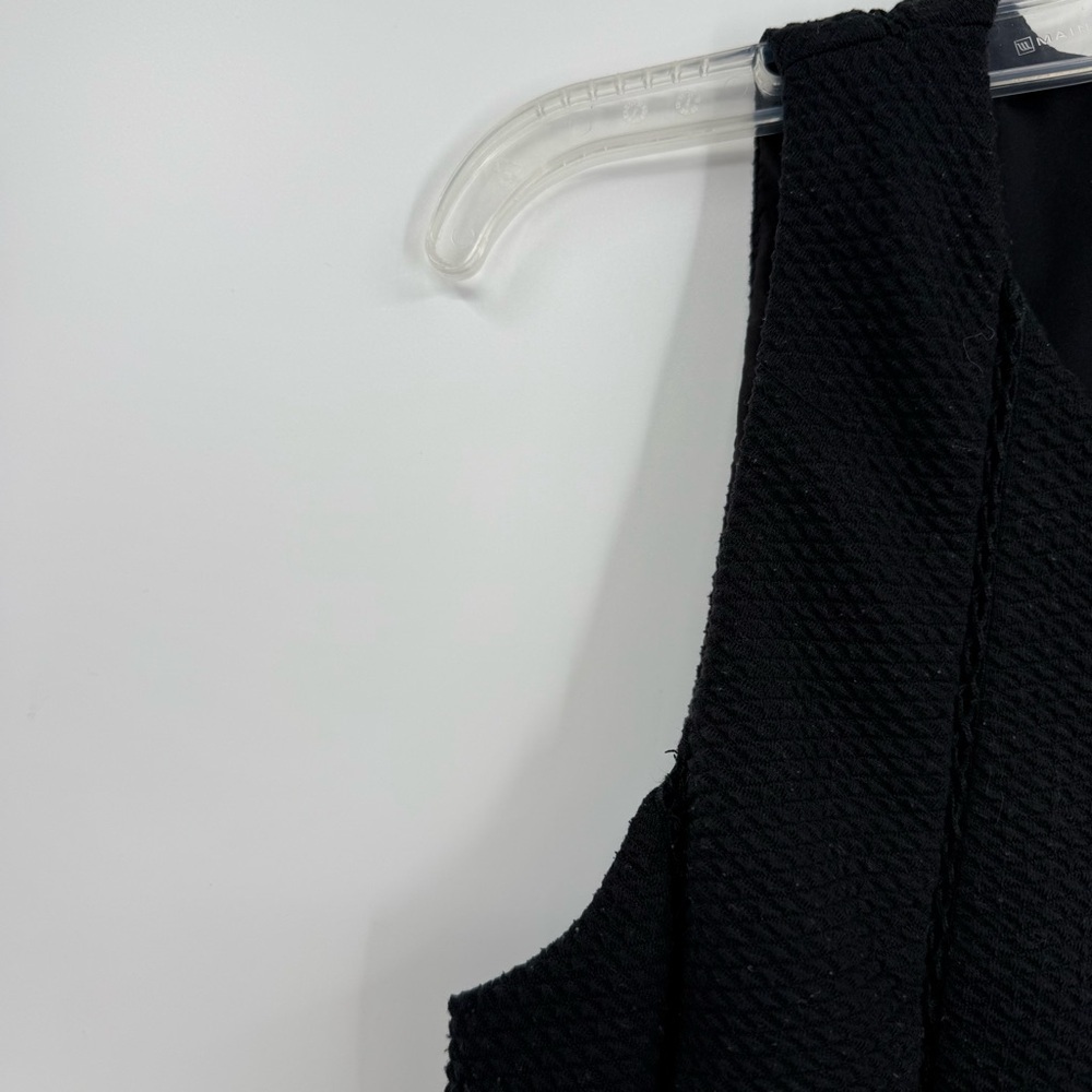 Rebecca Taylor Sleeveless Top Black Size 6 Fit/flare Lined Scoop Neck - Picture 7 of 11